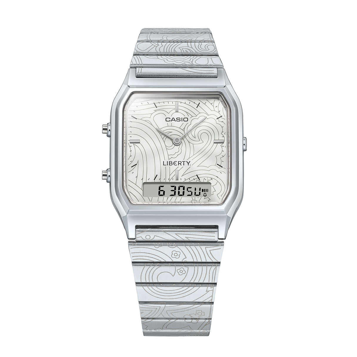 AQ-230 Reloj Casio x Liberty unisex correa de metal