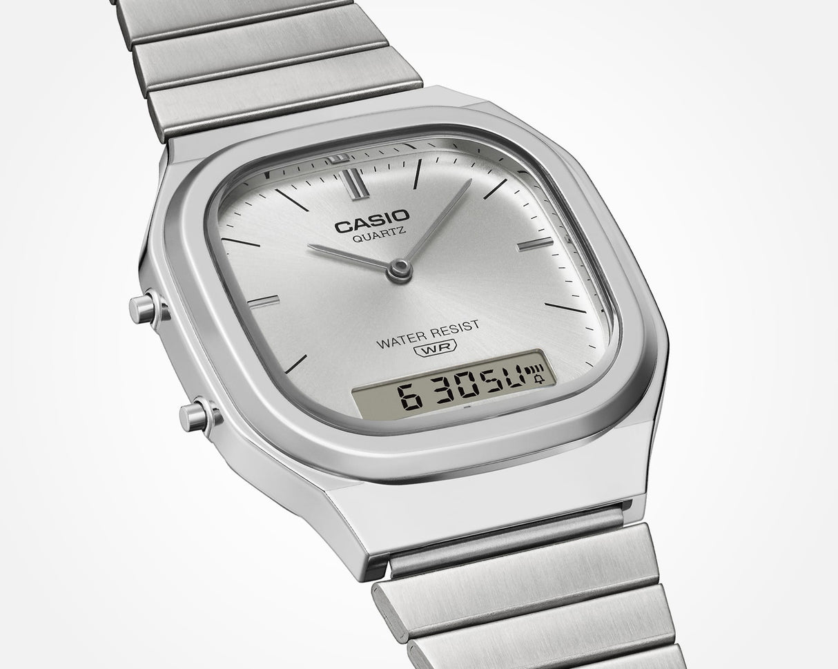 AQ-240 Reloj Casio de dama pulsera de metal