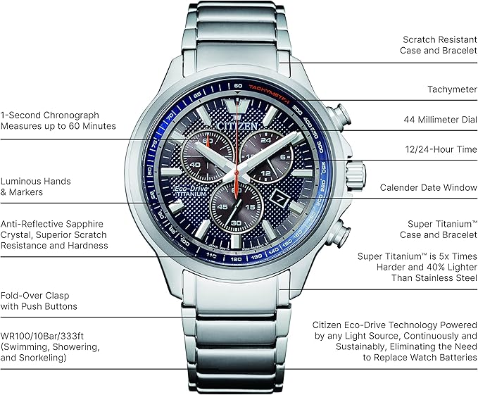 AT2471-58L Reloj CITIZEN Weekender para Hombre pulsera de Metal Análogo