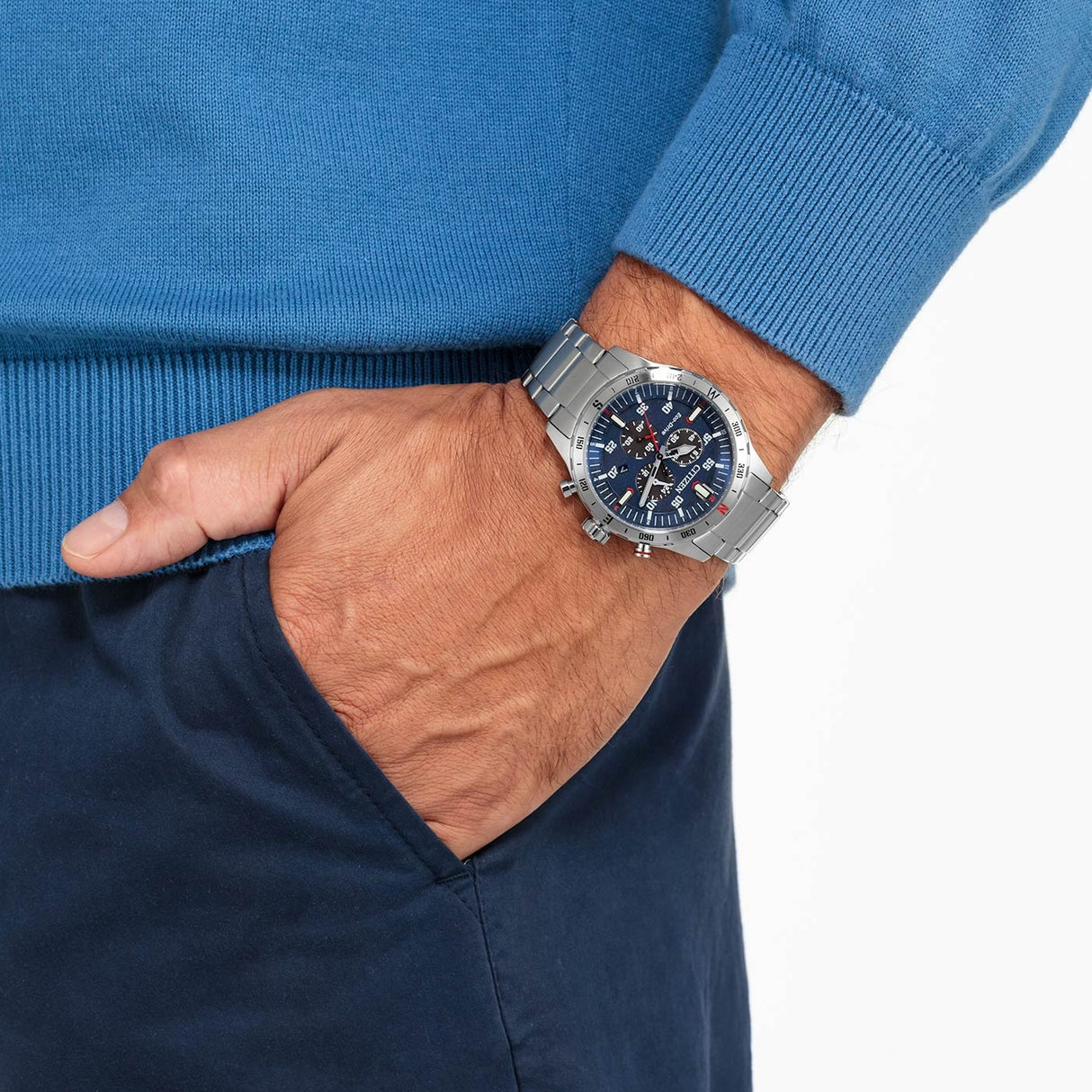 AT2520-89L Reloj Citizen Sport Casual de hombre correa de metal