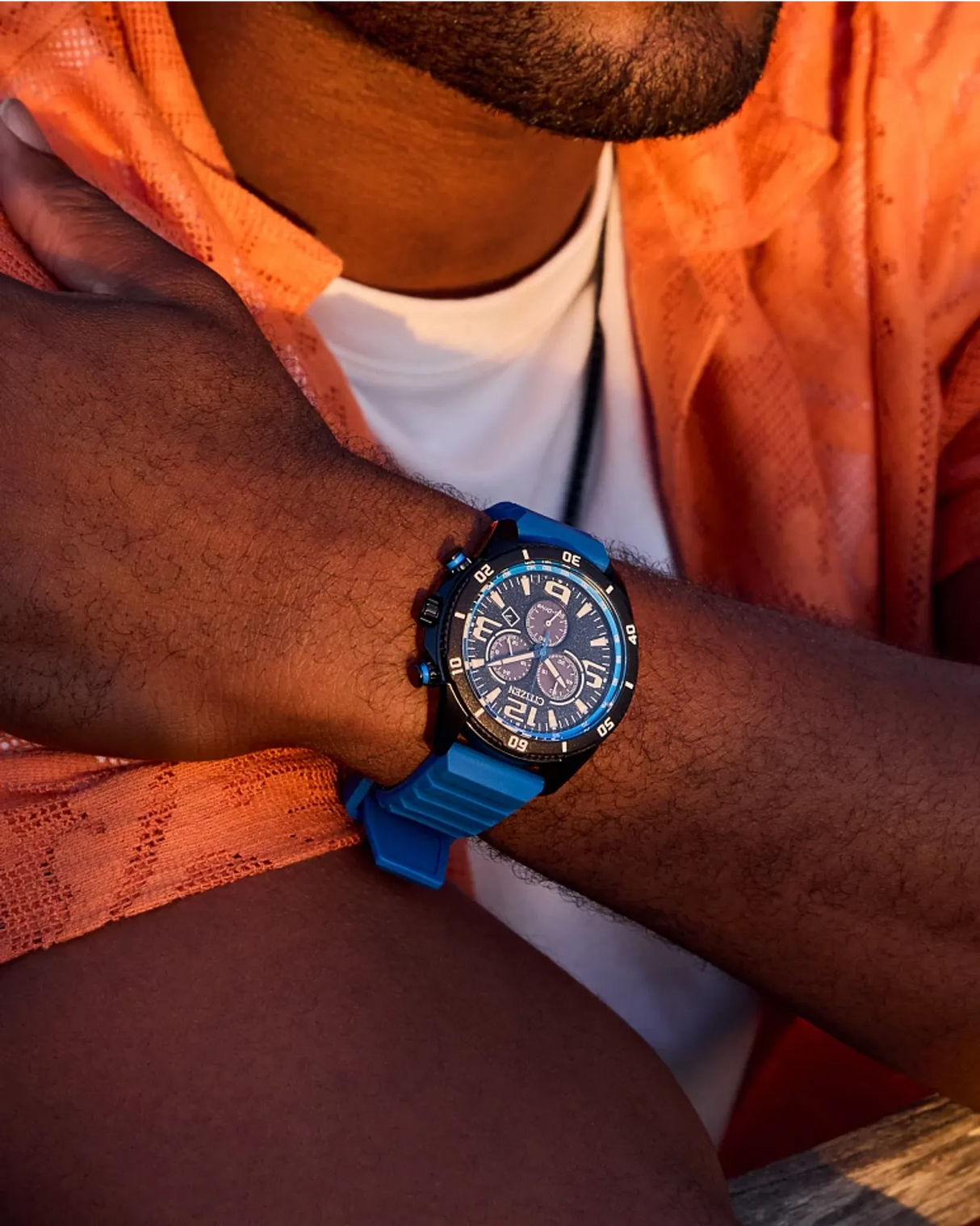 AT2586-05E Reloj Citizen Brycen Eco-drive de hombre pulsera de caucho 44 mm