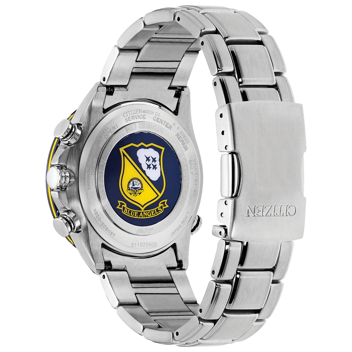 AT8020-54L Reloj Citizen World Chronograph de hombre pulsera de metal 43mm