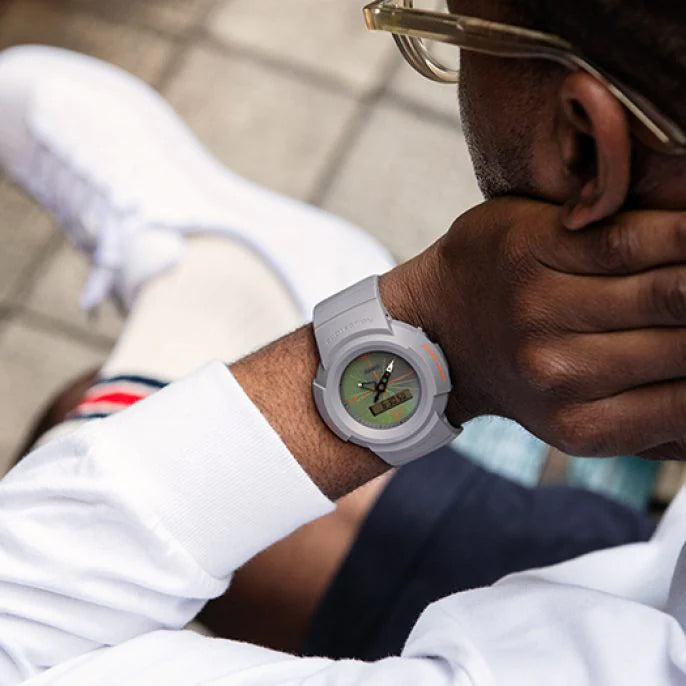 AW-500 Reloj G-Shock Doble Hora para Hombre pulsera de Caucho