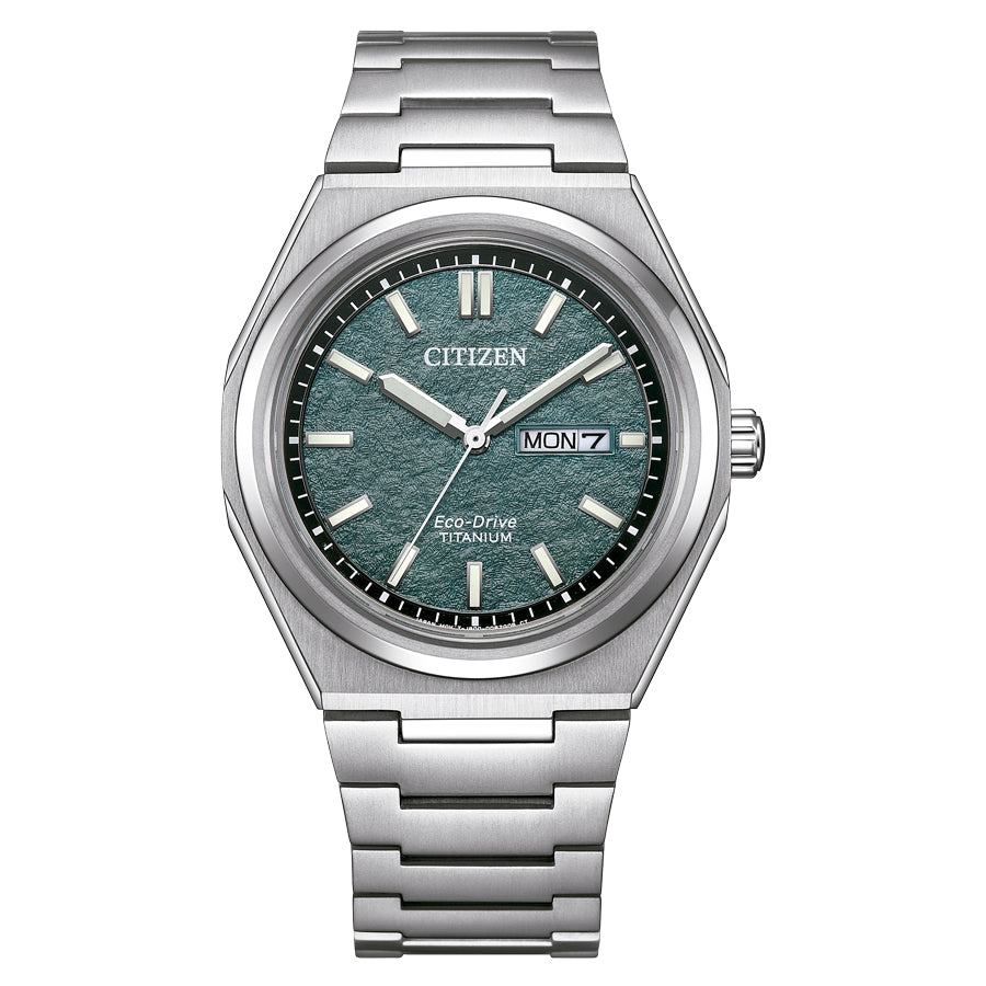 AW0130-85X Reloj Citizen Super Titanium Eco Drive de hombre pulsera de metal 39 mm