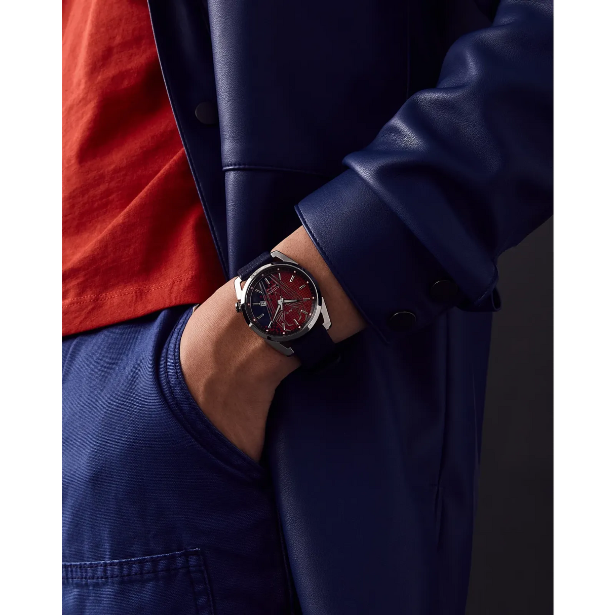 AW1680-03W Reloj Citizen Spider-Man Marvel Edition de hombre pulsera de piel