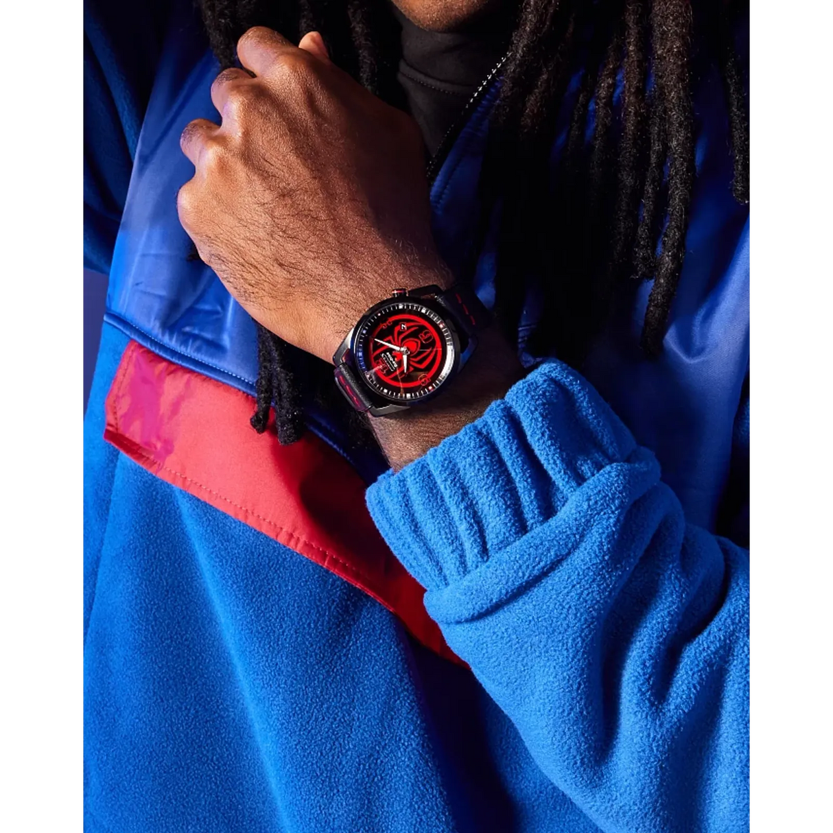 AW1685-00W Citizen Miles Morales Marvel Edition de caballero pulsera de piel