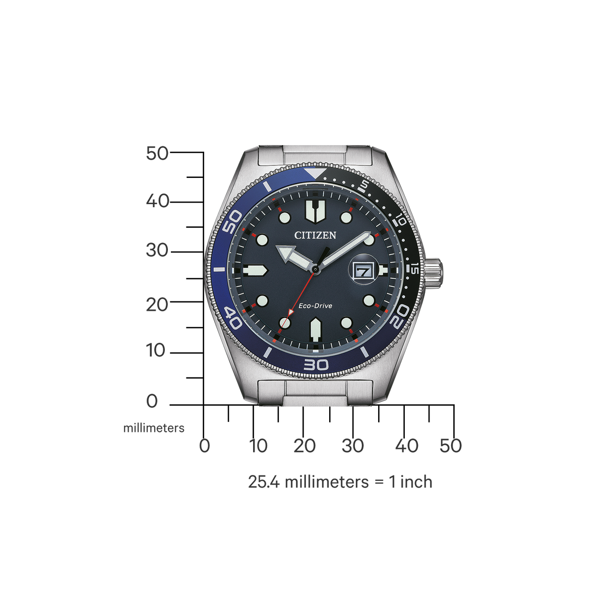 AW1761-89L Reloj Citizen Eco-Driver hombre pulsera de metal