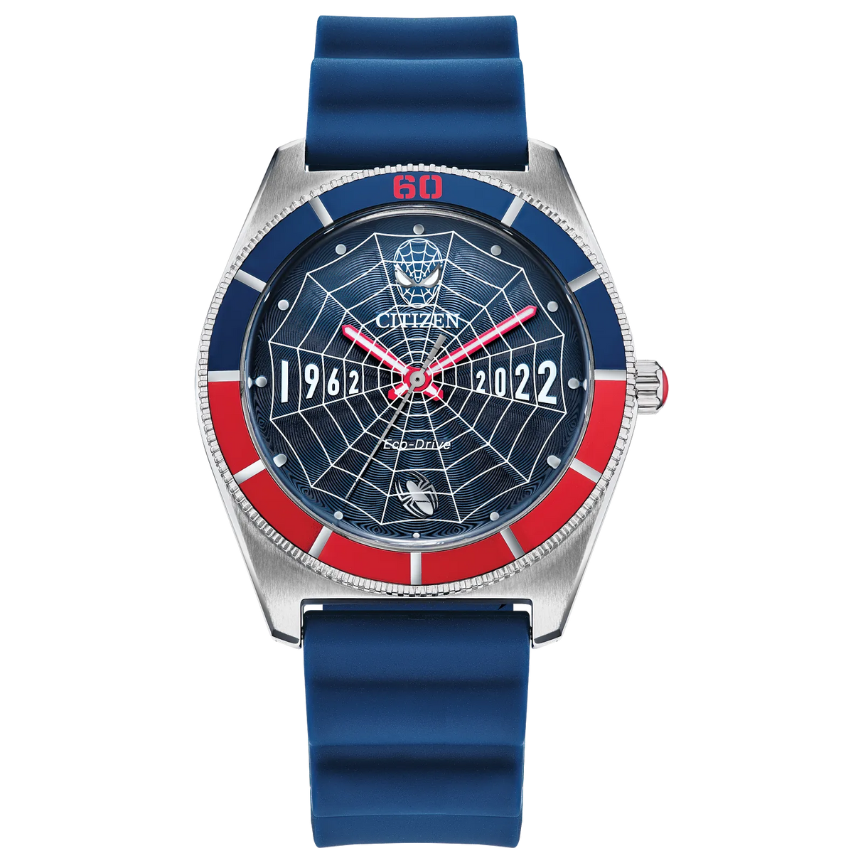 AW2050-49W Reloj Citizen Spider-Man de hombre pulsera de caucho 43 mm