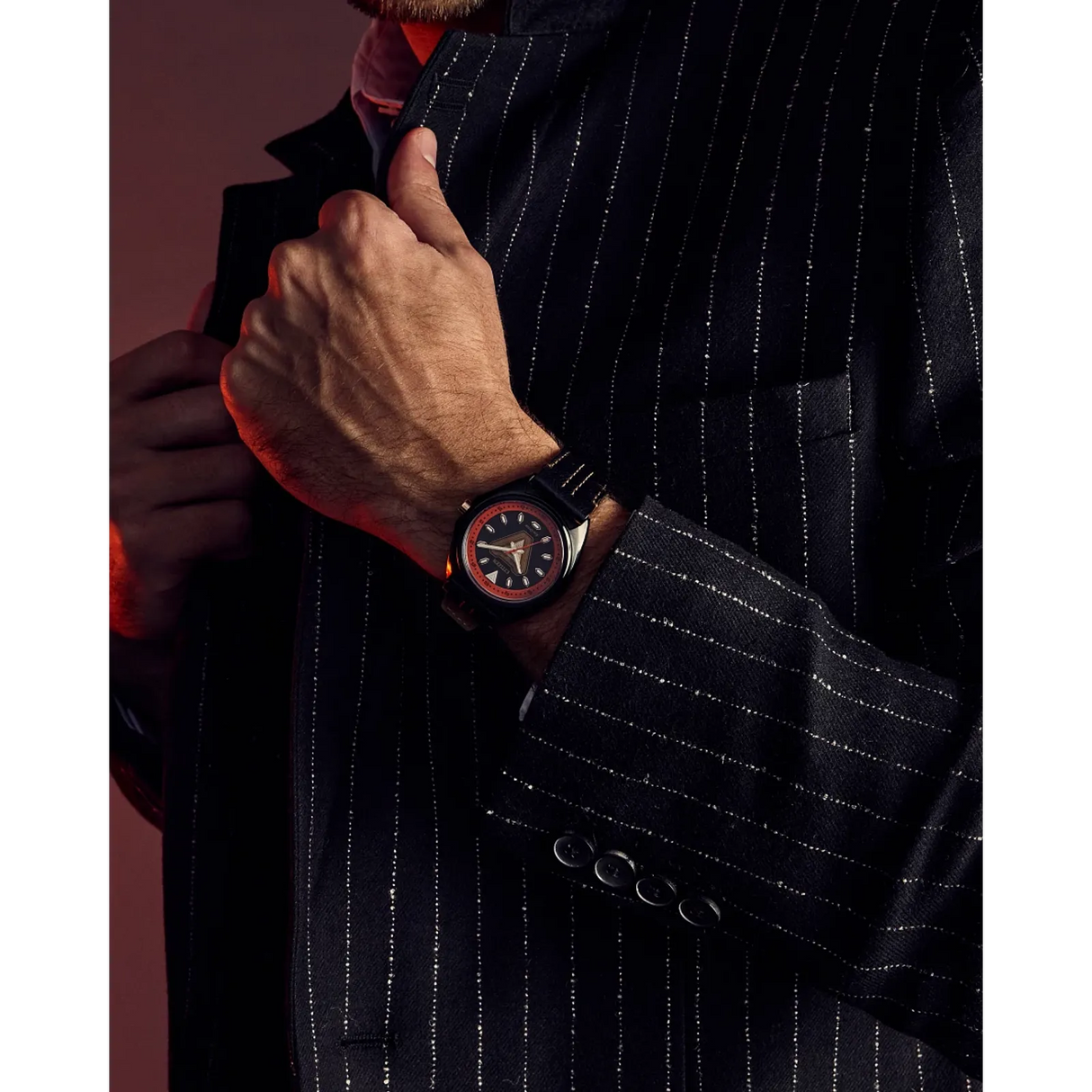 AW2075-05W Reloj Citizen Tony Stark '63 Marvel de hombre pulsera de piel