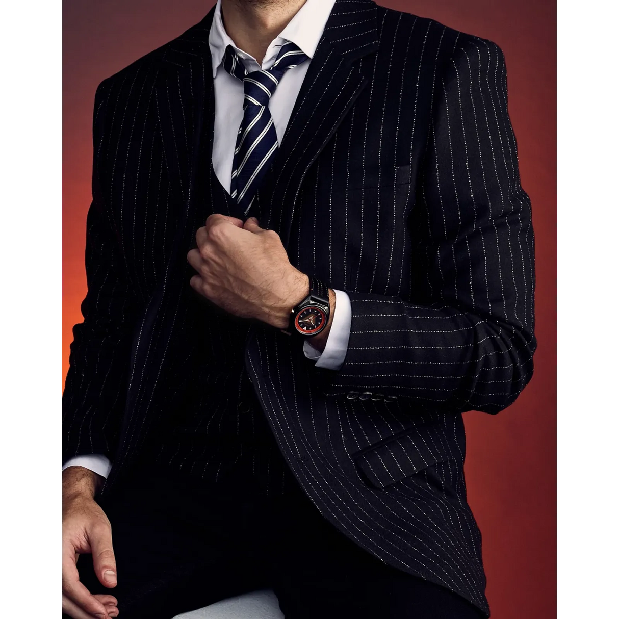 AW2075-05W Reloj Citizen Tony Stark '63 Marvel de hombre pulsera de piel