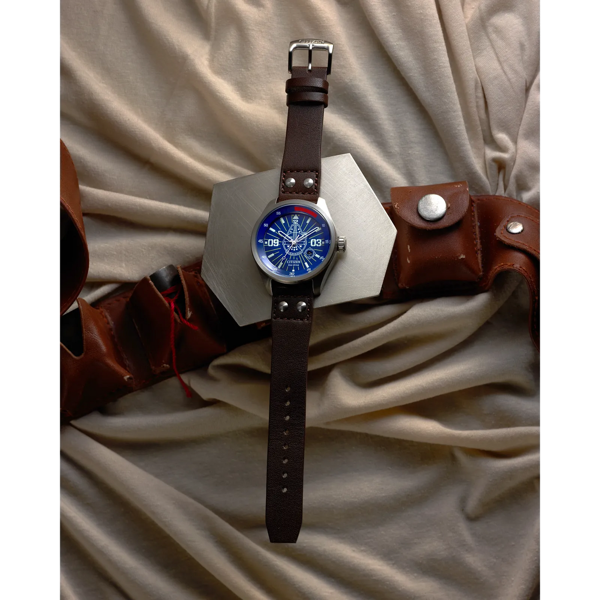 AW5009-03W Reloj Citizen Han Solo Star Wars de hombre pulsera de piel