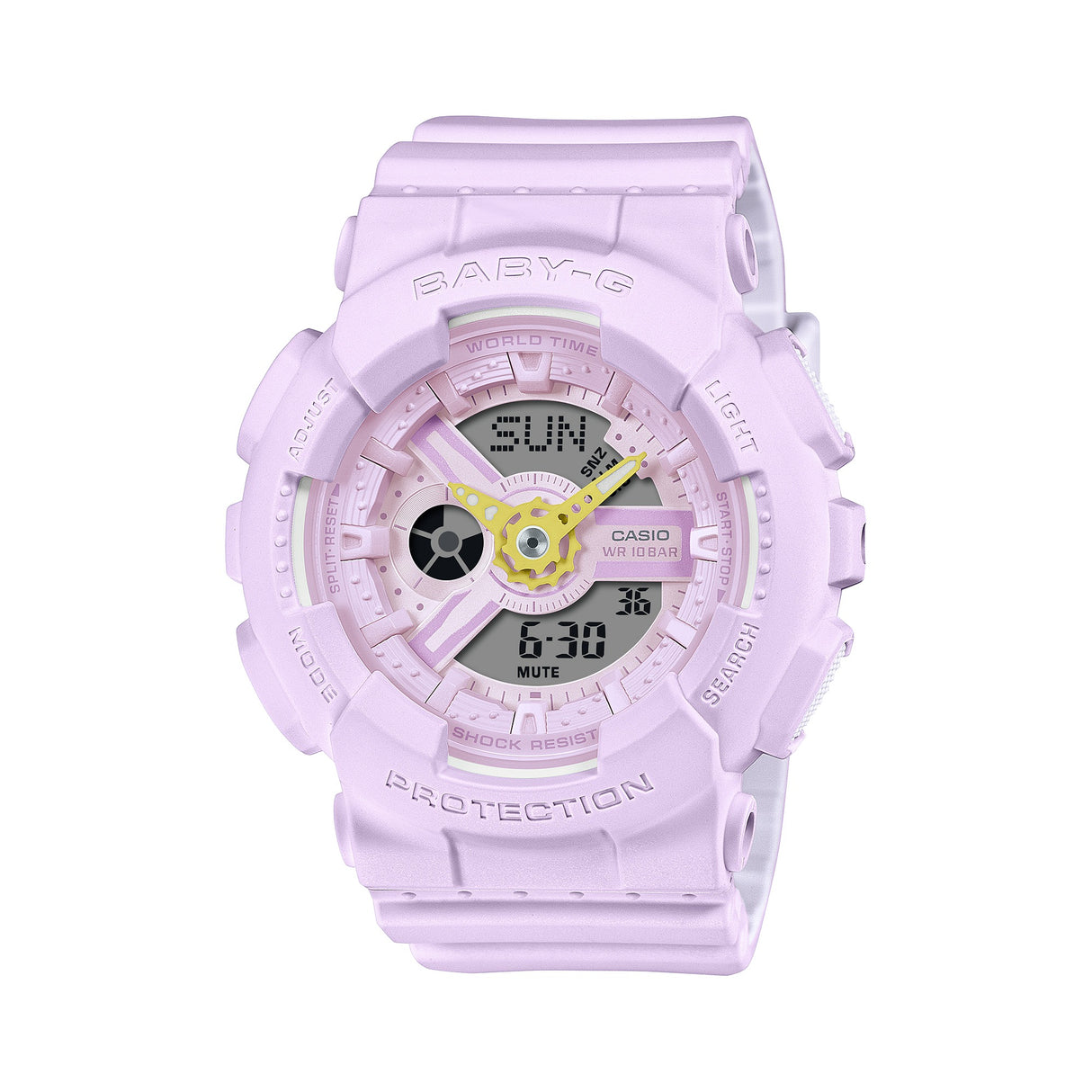 BA-110X Reloj Baby-G para Mujer Pulsera de Caucho Doble hora