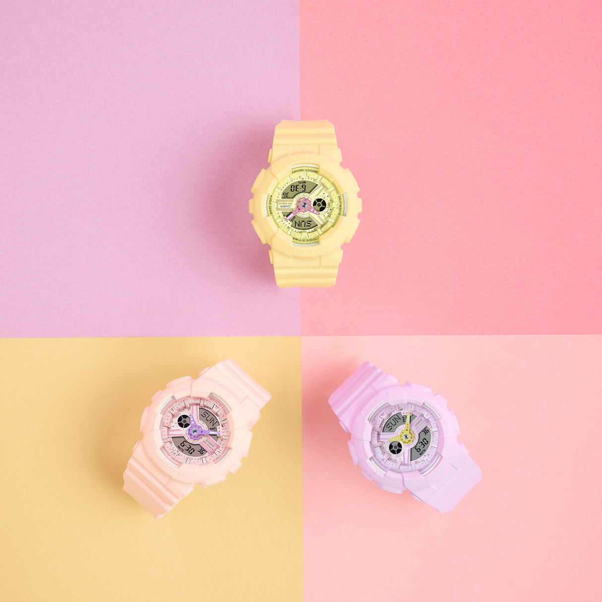 BA-110X Reloj Baby-G para Mujer Pulsera de Caucho Doble hora
