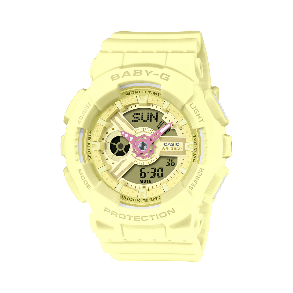 BA-110X Reloj Baby-G para Mujer Pulsera de Caucho Doble hora