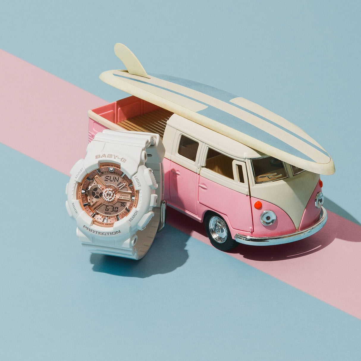 BA-110X Reloj Baby-G para Mujer Pulsera de Caucho Doble hora