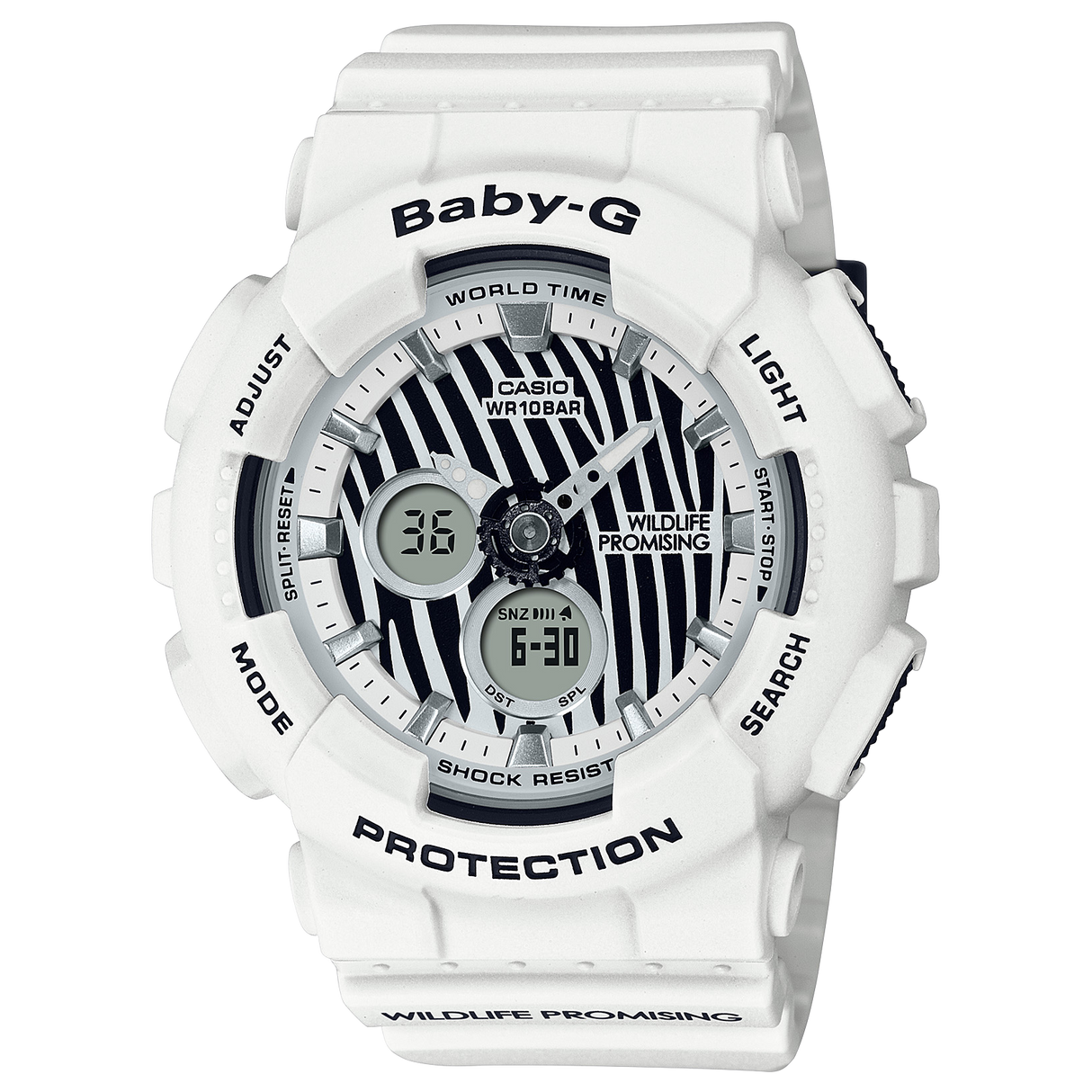BA-120W Reloj Baby-G de dama pulsera de resina digital