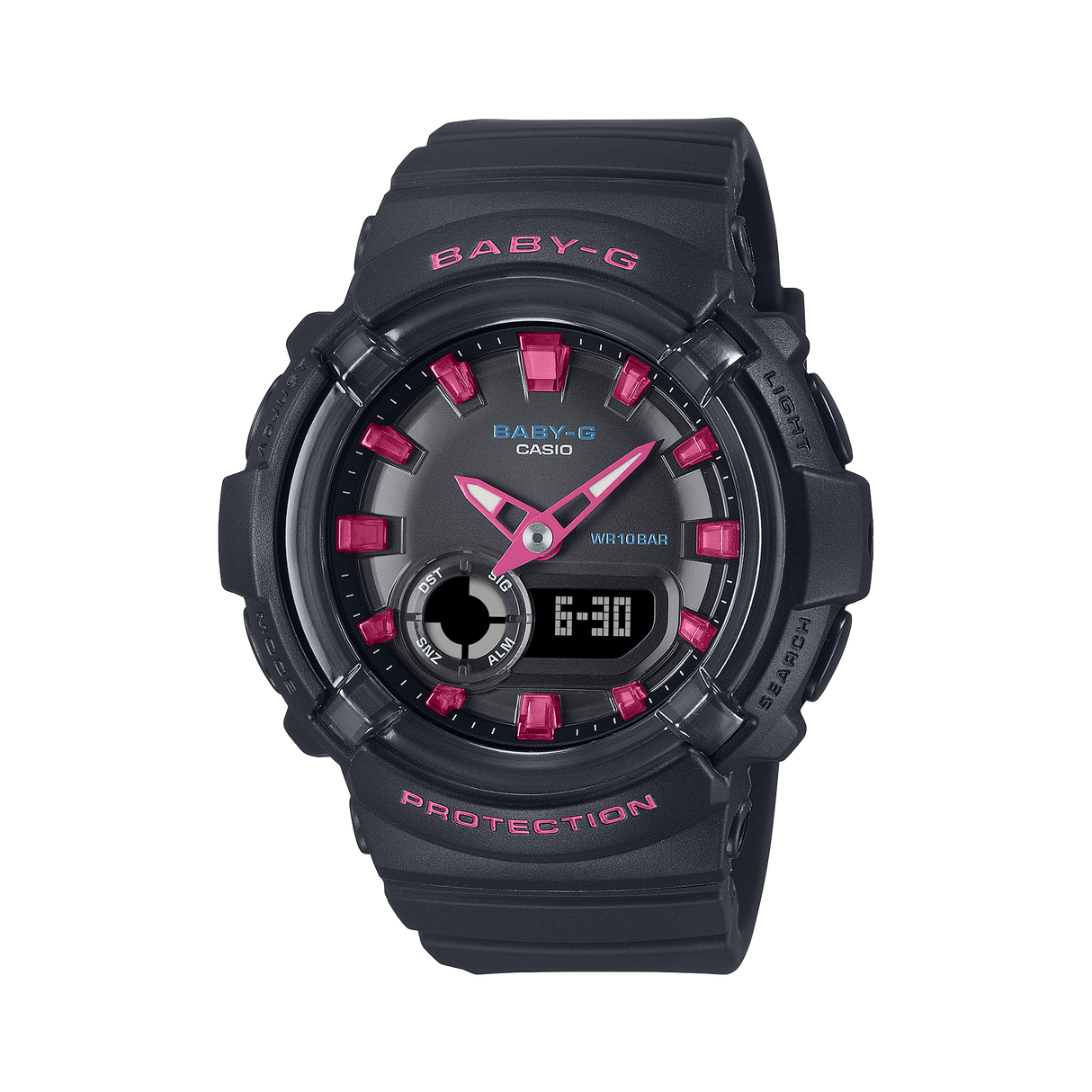 BGA-280 Baby-G Reloj para Mujer Pulsera de Caucho Doble hora