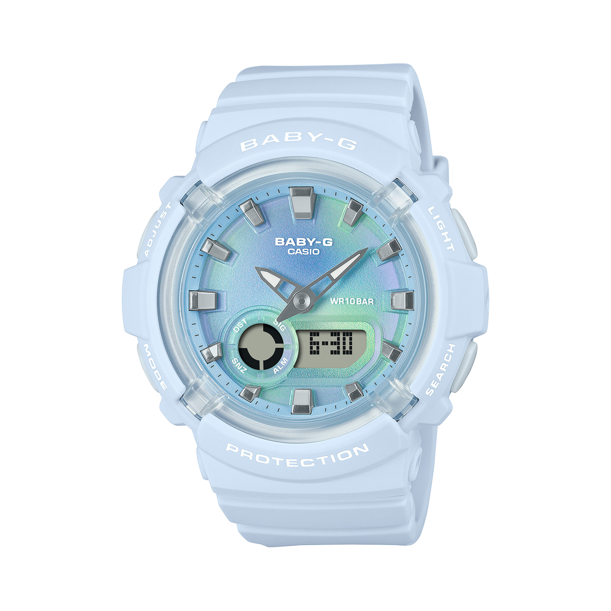 BGA-280 Baby-G Reloj para Mujer Pulsera de Caucho Doble hora