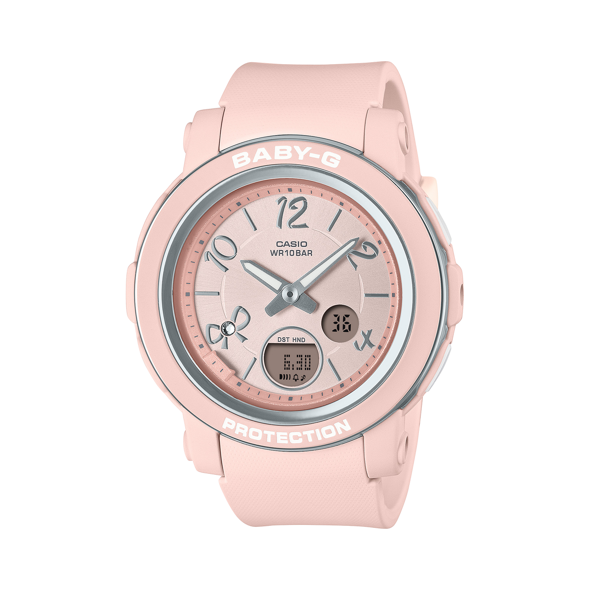 BGA-290 Reloj Baby-G de dama pulsera de resina doble hora
