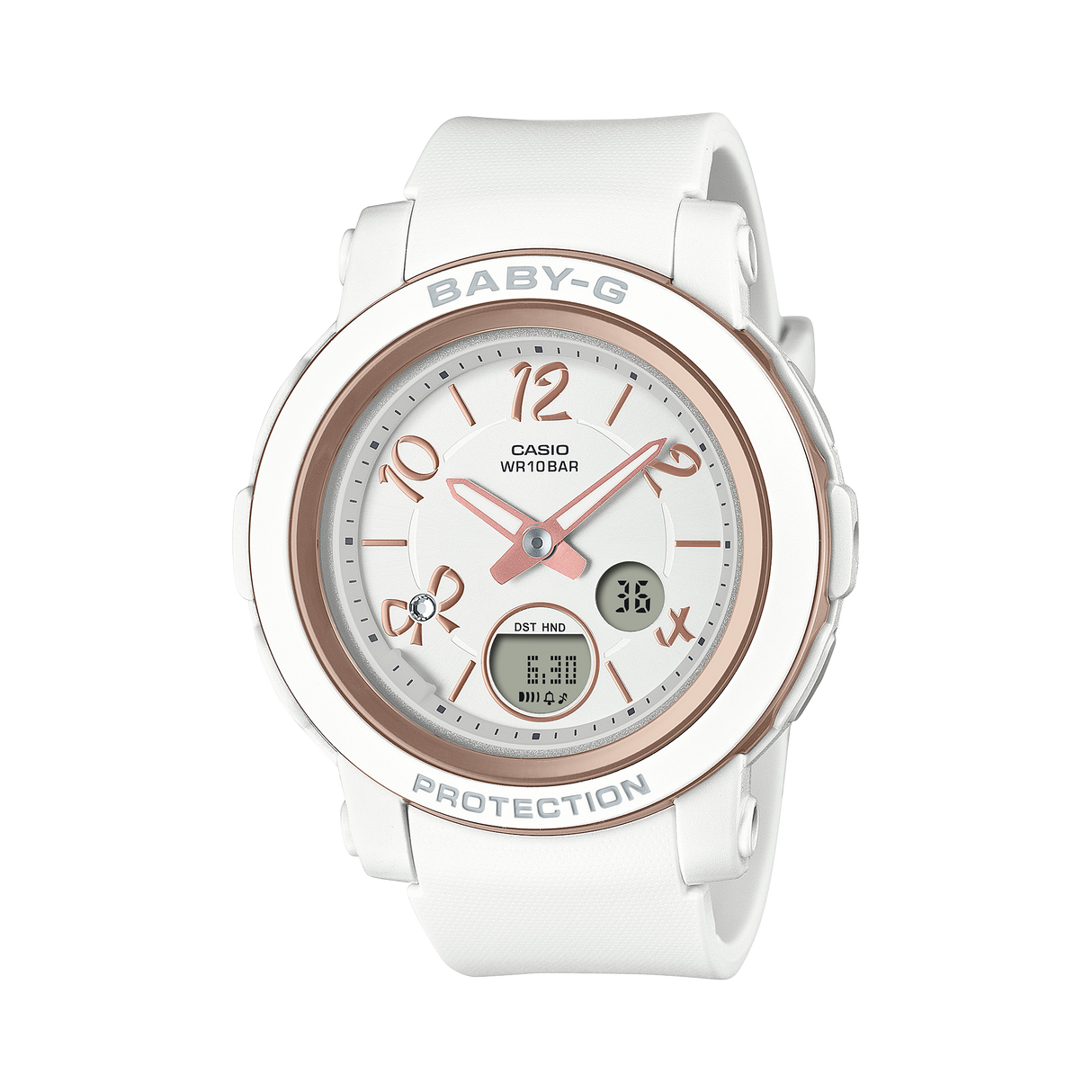 BGA-290 Reloj Baby-G de dama pulsera de resina doble hora