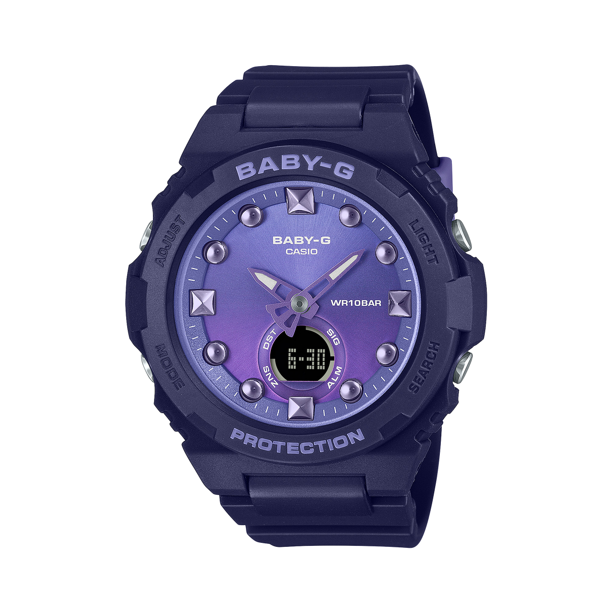 BGA-320-1A Baby-G Reloj Doble hora Pulsera de Caucho para dama