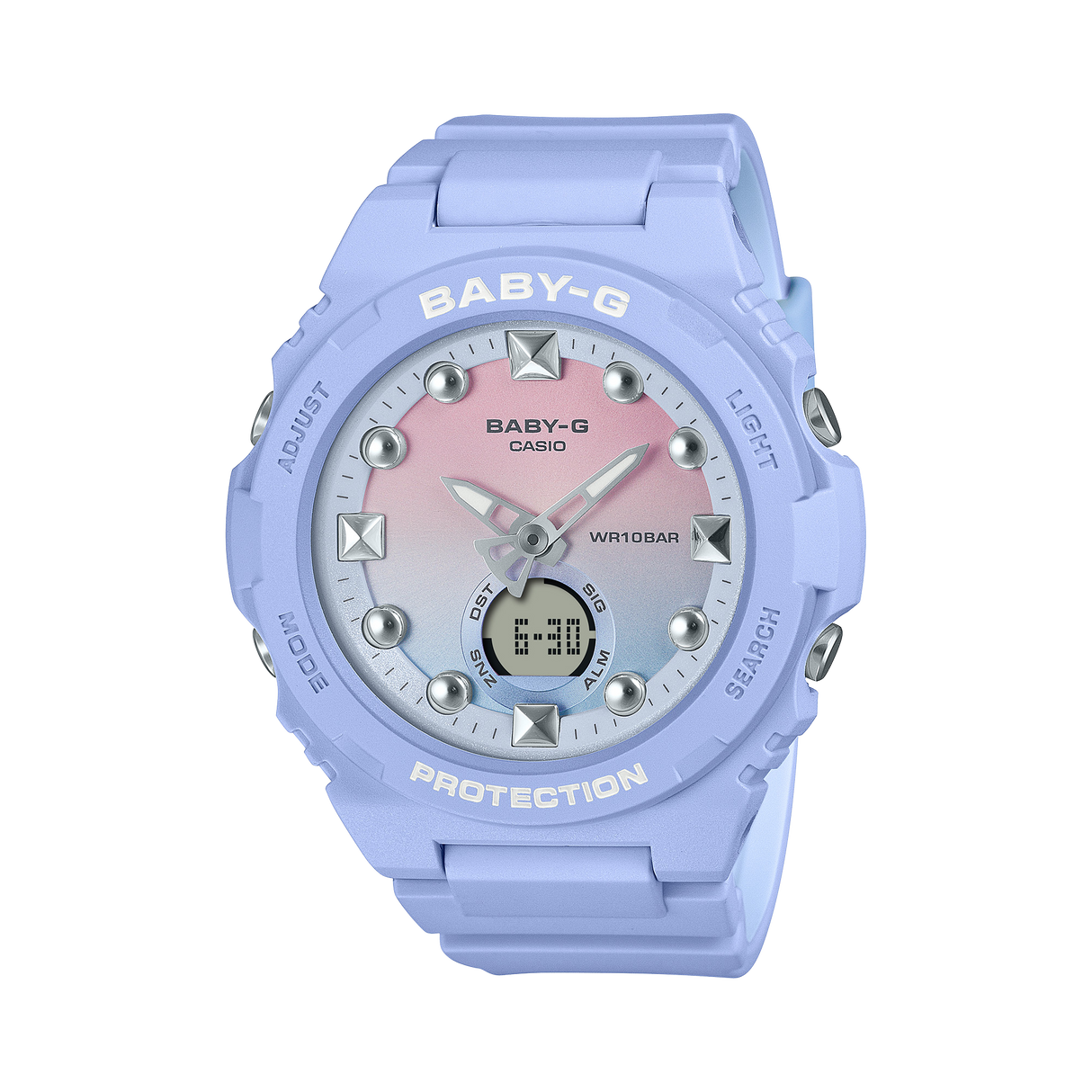 BGA-320-1A Baby-G Reloj Doble hora Pulsera de Caucho para dama