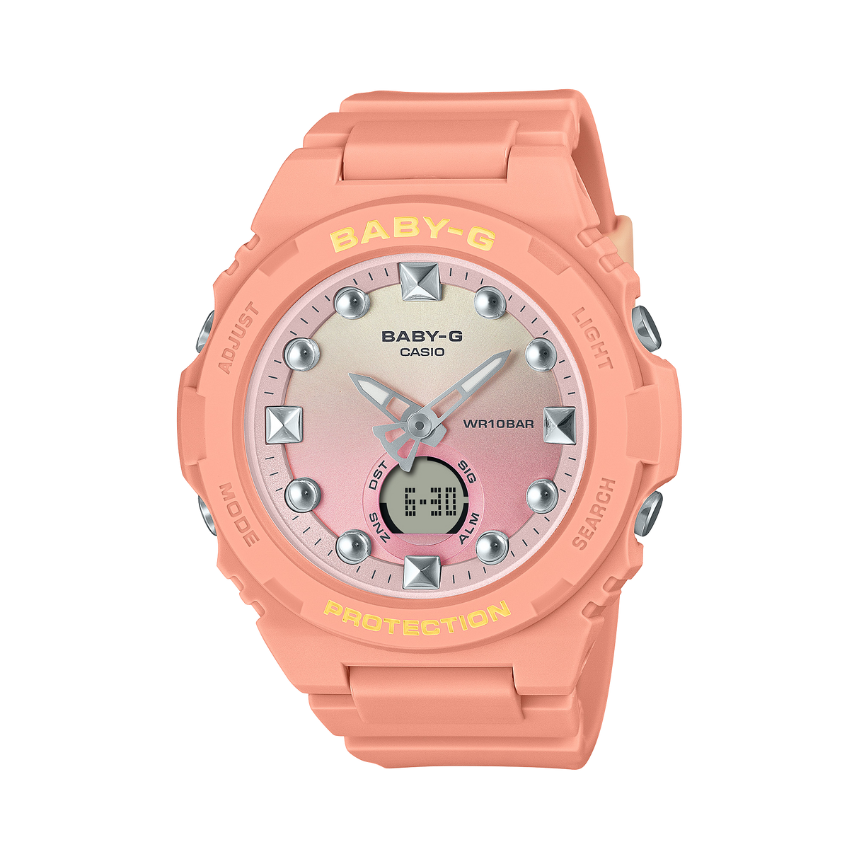 BGA-320-1A Baby-G Reloj Doble hora Pulsera de Caucho para dama