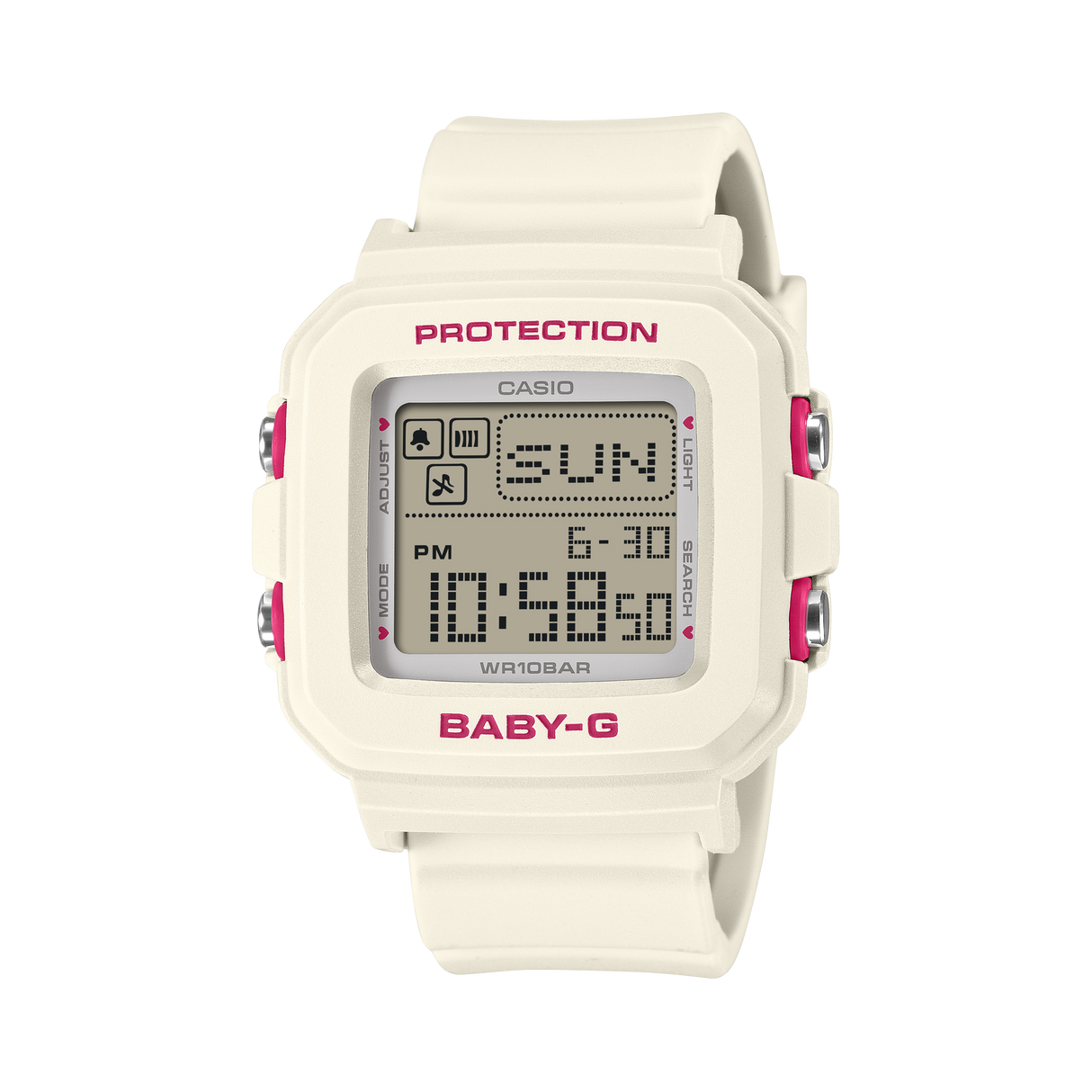 BGD-10K Reloj Baby-G Digital para Mujer pulsera de caucho