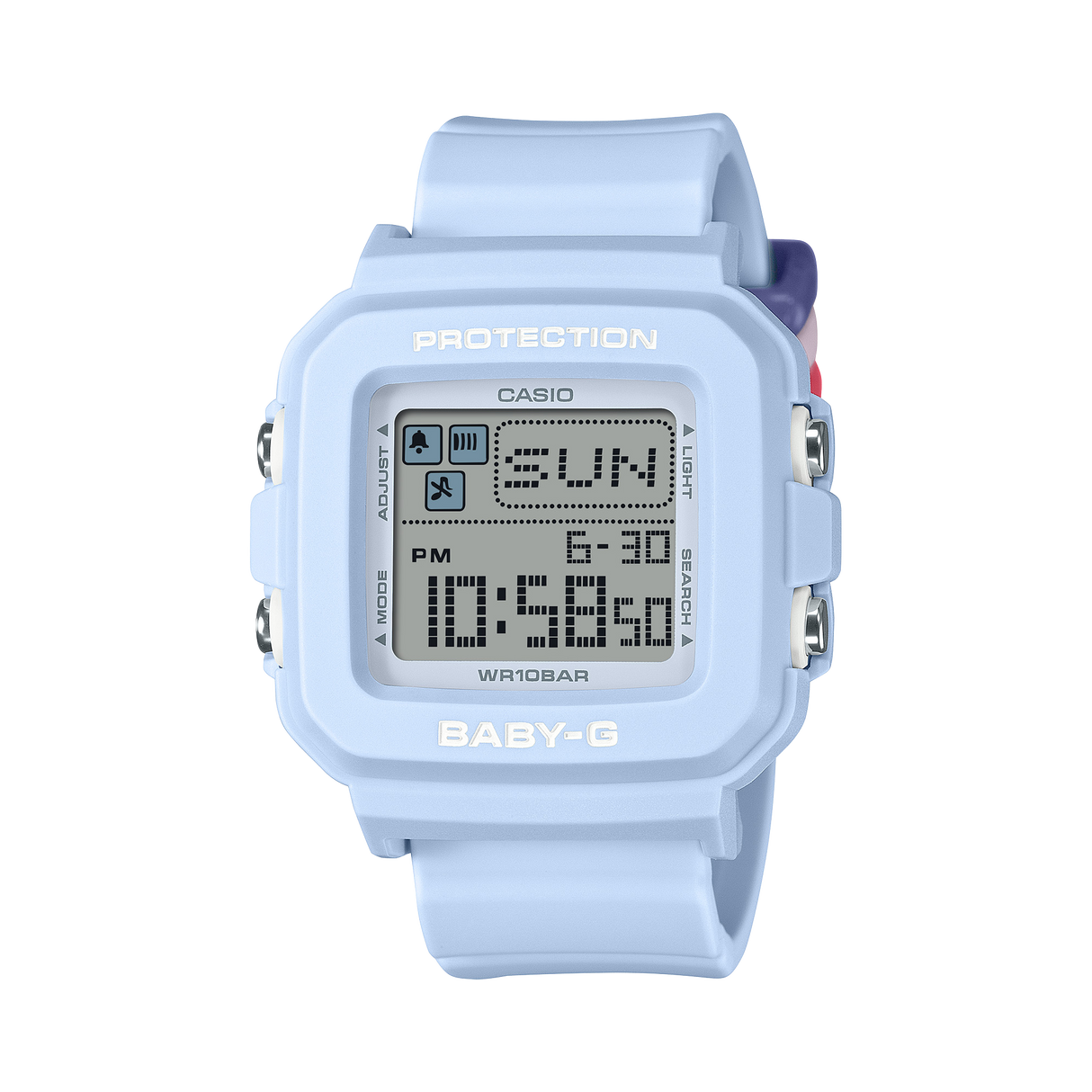 BGD-10 Reloj Baby-G de dama pulsera de caucho digital