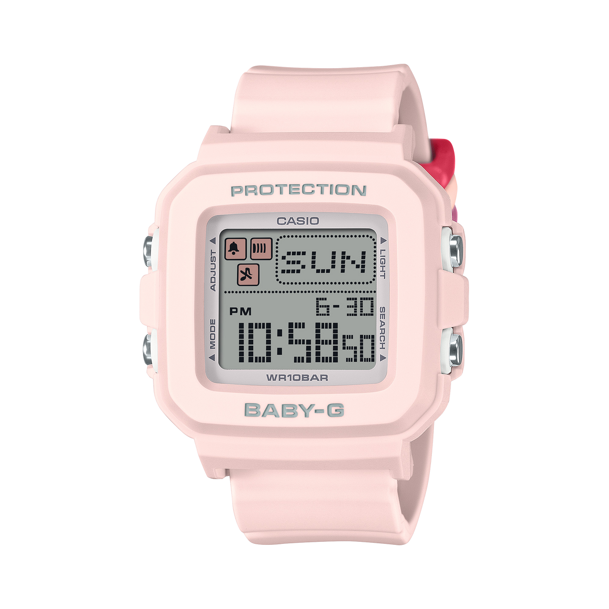 BGD-10 Reloj Baby-G de dama pulsera de caucho digital