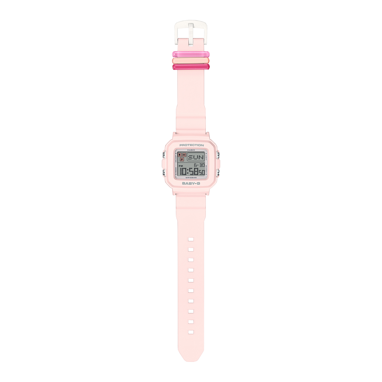 BGD-10 Reloj Baby-G de dama pulsera de caucho digital