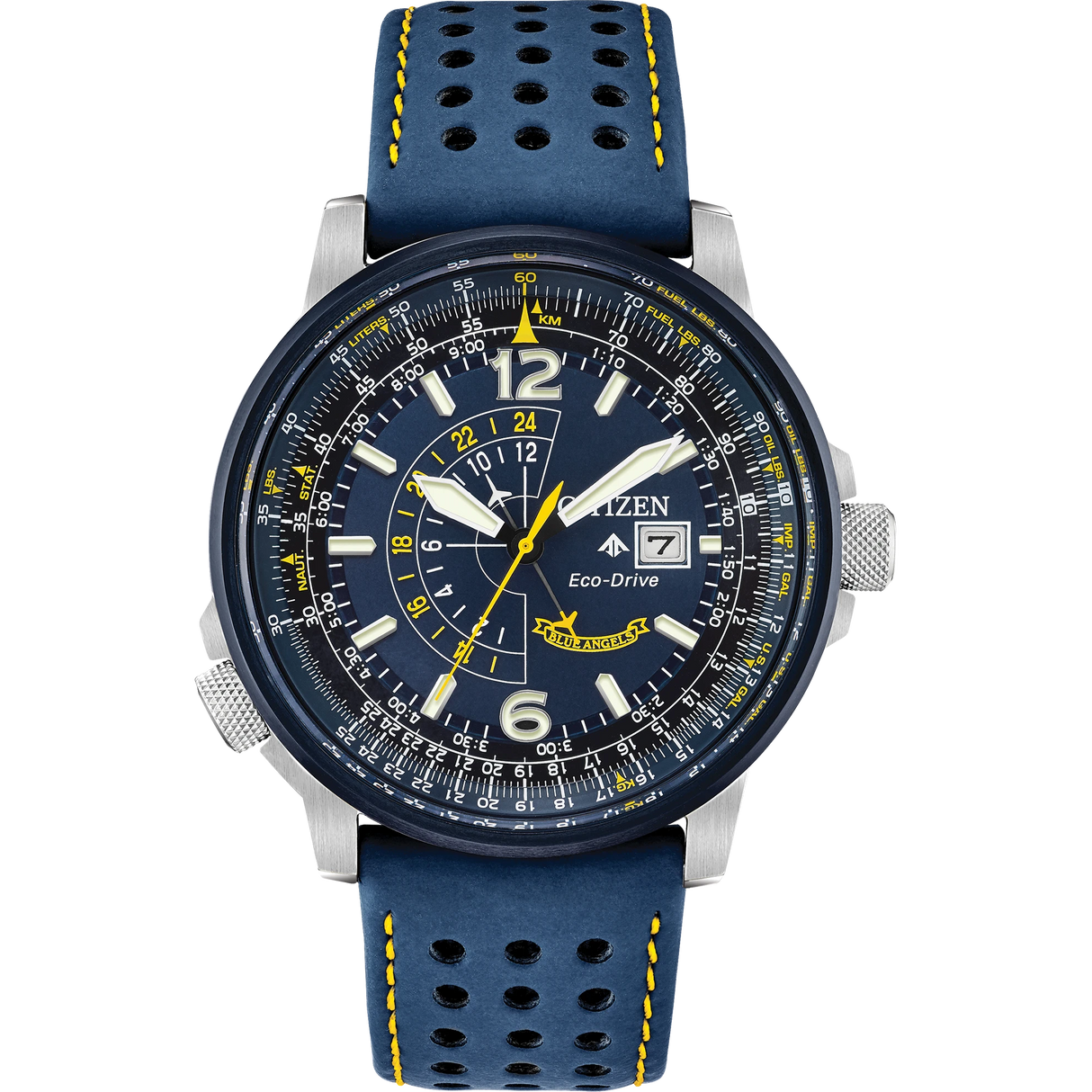 BJ7007-02L Reloj Citizen Promaster Nighthawk de hombre correa de piel 42 mm