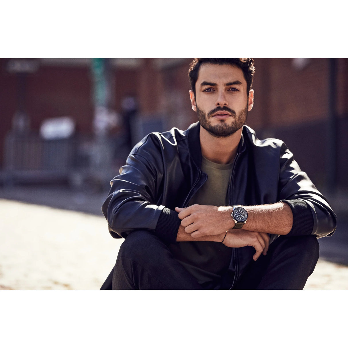 BJ7138-04E Reloj Citizen Promaster Eco Drive Nighthawk de hombre pulsera de cuero