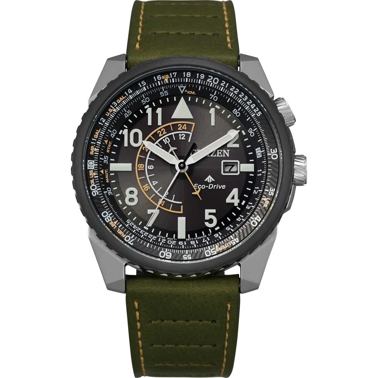 BJ7138-04E Reloj Citizen Promaster Eco Drive Nighthawk de hombre pulsera de cuero