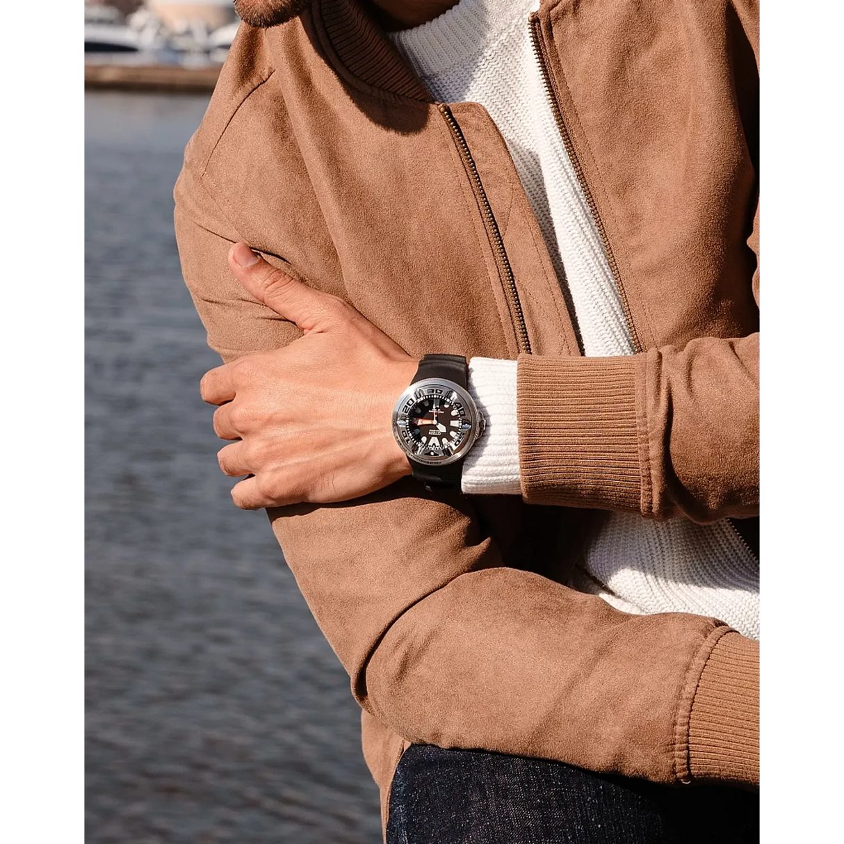 BJ8050-08E Reloj Citizen Promaster Dive Ecozilla para caballero pulsera de resina