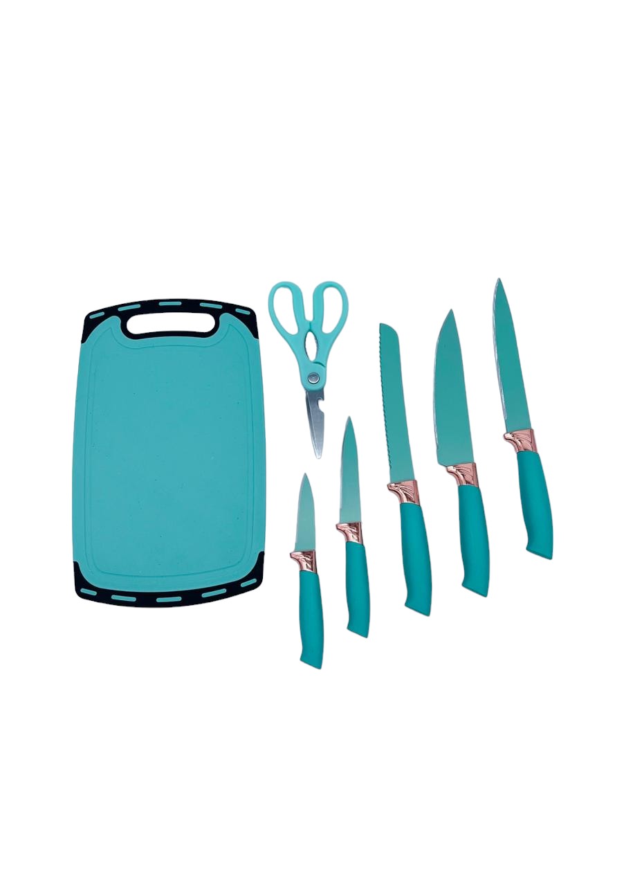 BL-05 Set de cuchillos con tabla para cortar