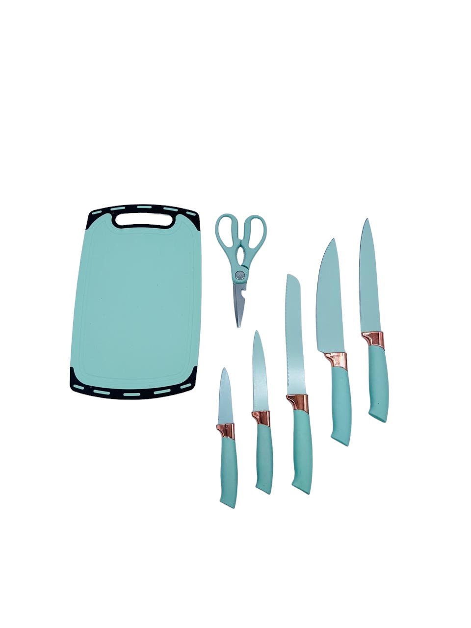 BL-06 Set de cuchillos con tabla para cortar