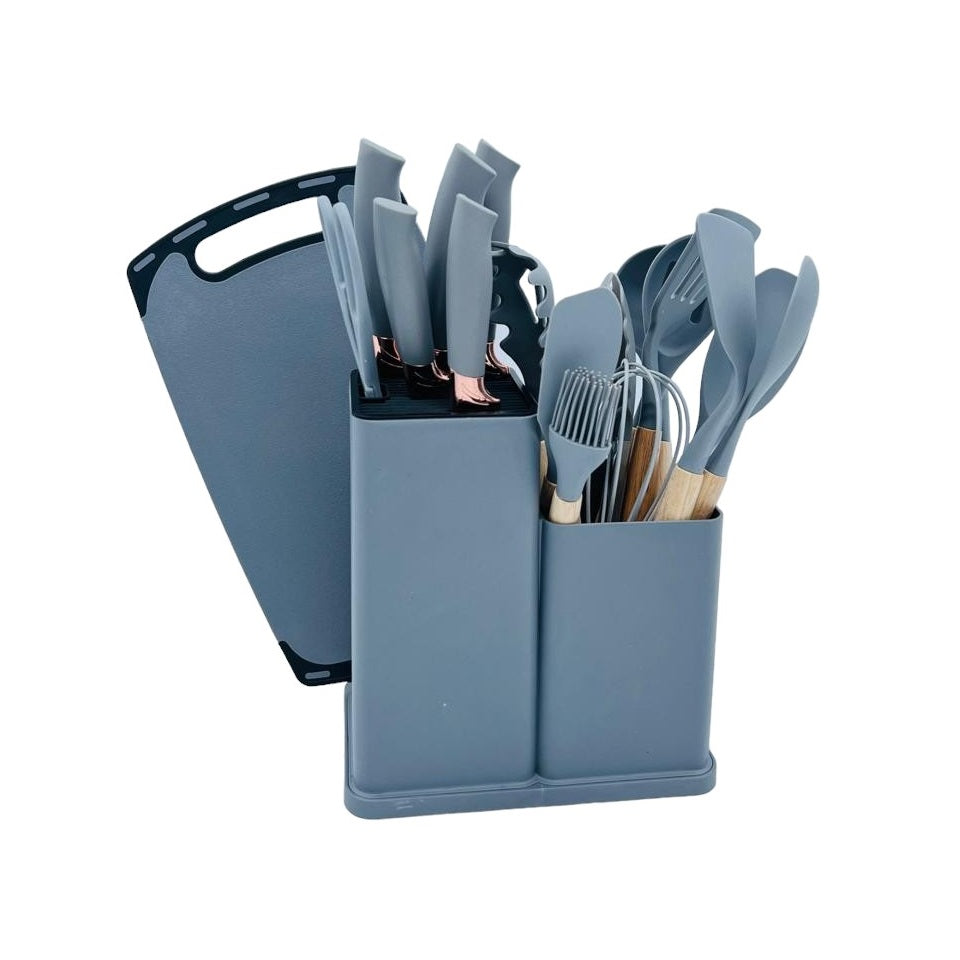 BL-07 Set de cuchillos con tabla para cortar