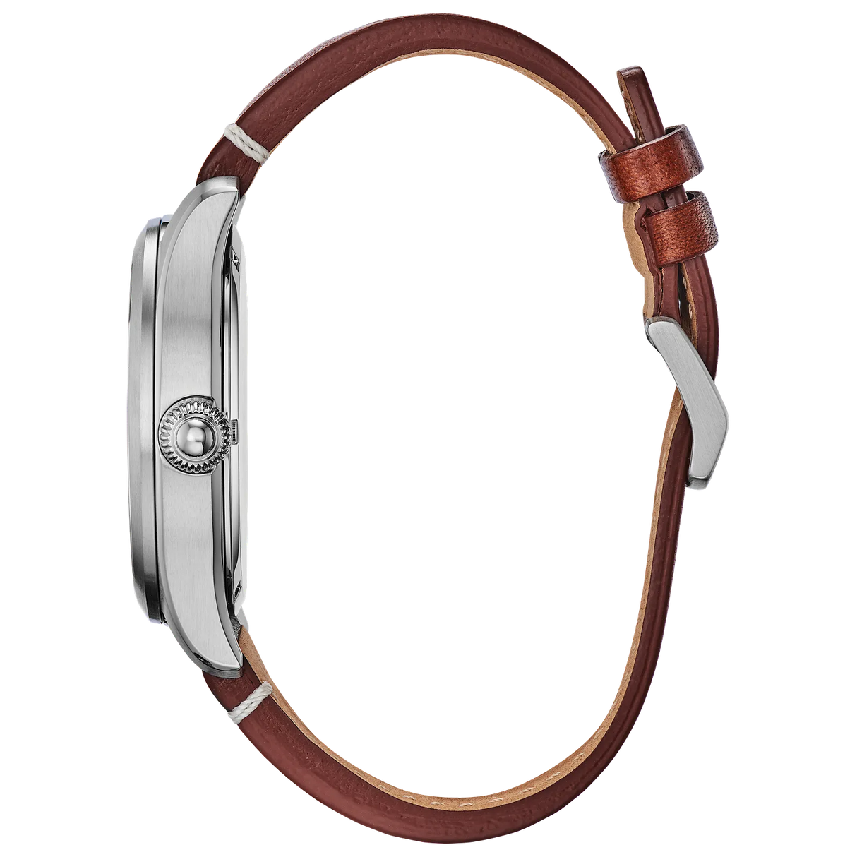 BM6838-17L Reloj Citizen Garrison de caballero pulsera de cuero