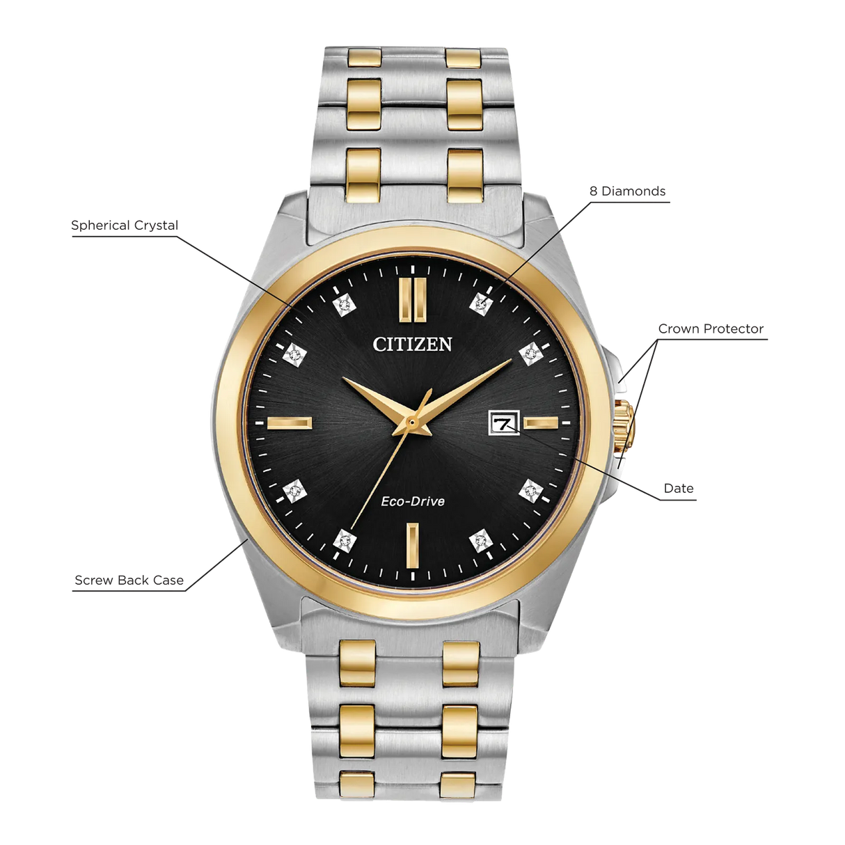 BM7107-50E Reloj Citizen Peyten de hombre correa de acero inoxidable