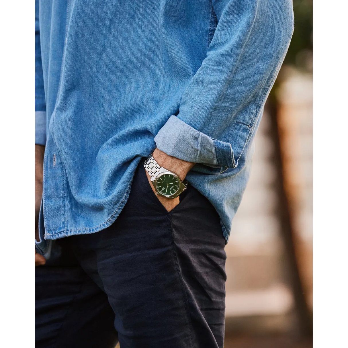 BM7530-50X Reloj Citizen Peyten unisex pulsera de acero inoxidable