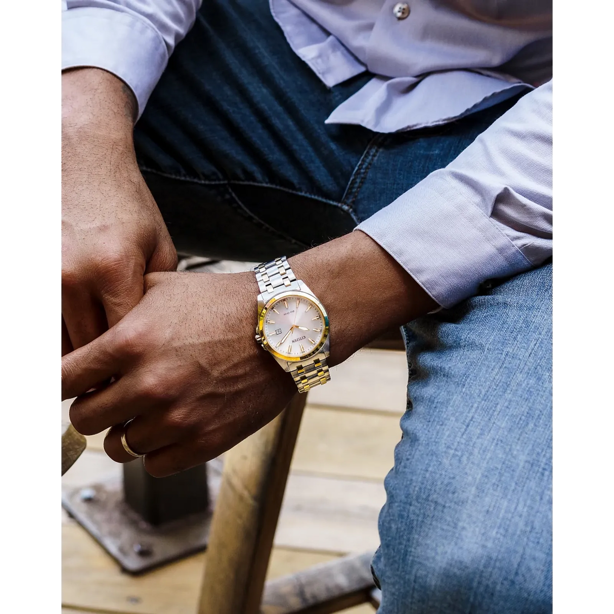 BM7534-59A Reloj Citizen Peyten de caballero correa de metal