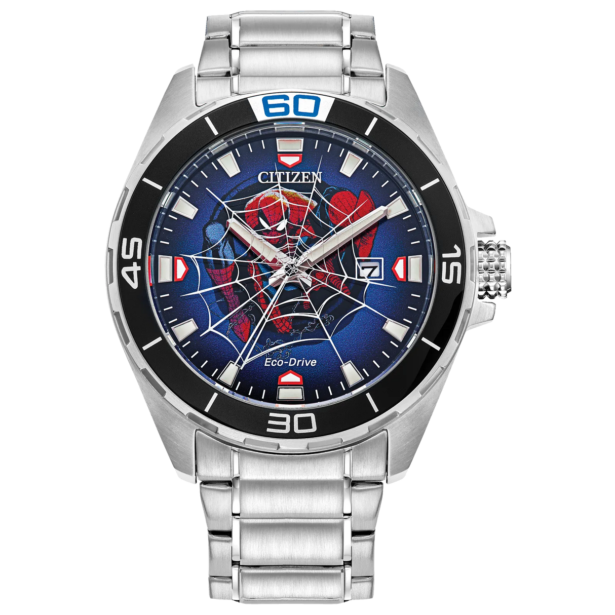 BM7610-52W Reloj Citizen Spider-Man de hombre pulsera de metal 44 mm