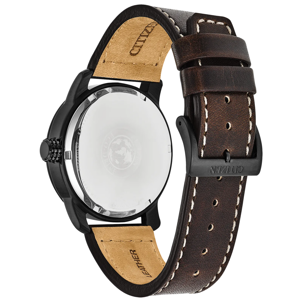 BM8478-01L Reloj Citizen Garrison de caballero pulsera de piel