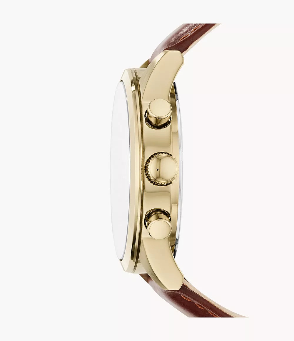 Reloj Fossil Flynn de caballero correa de cuero