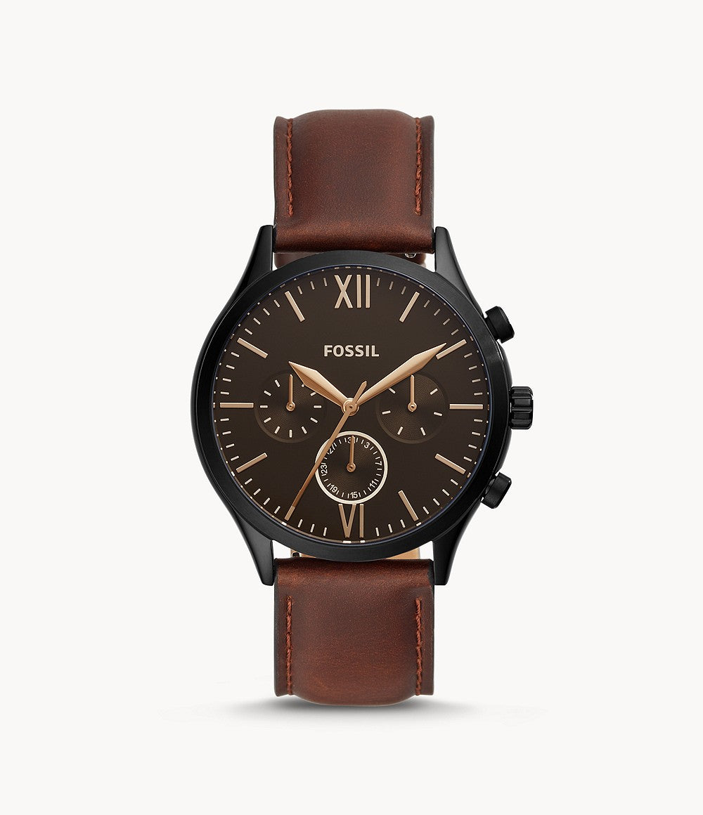 Fossil Fenmore Multifunction Reloj para Hombre Pulsera de Cuero Análogo