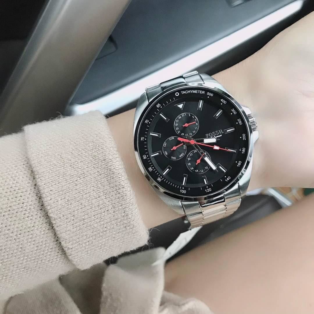 Fossil Autocross Reloj para Caballero Pulsera de Metal Análogo