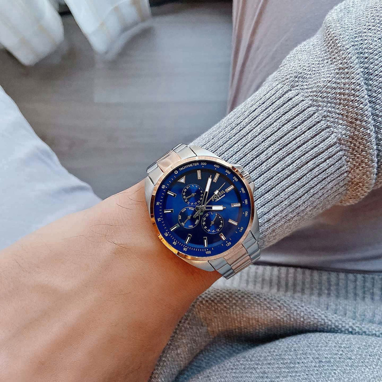 Fossil Autocross Reloj para Caballero Pulsera de Metal Análogo
