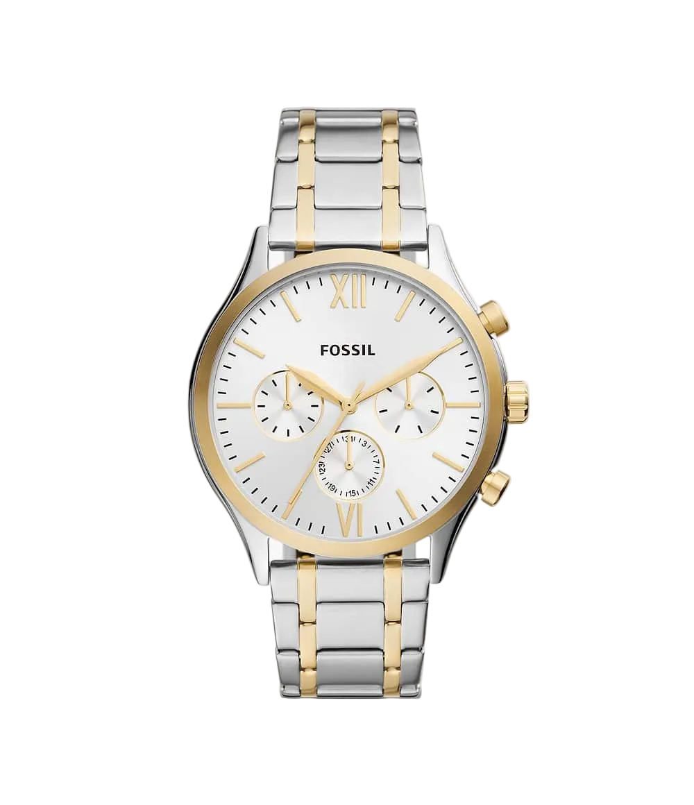 Fossil Fenmore Reloj Análogo para Hombre Pulsera de Metal