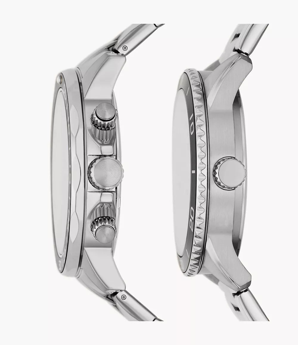 BQ2753SET Set de relojes fossil de pareja pulsera de metal